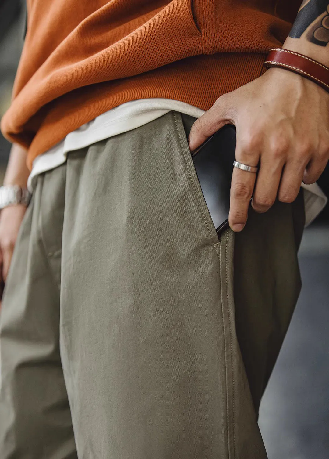 American Retro Easy Pants Casual Loose Men's Trousers
