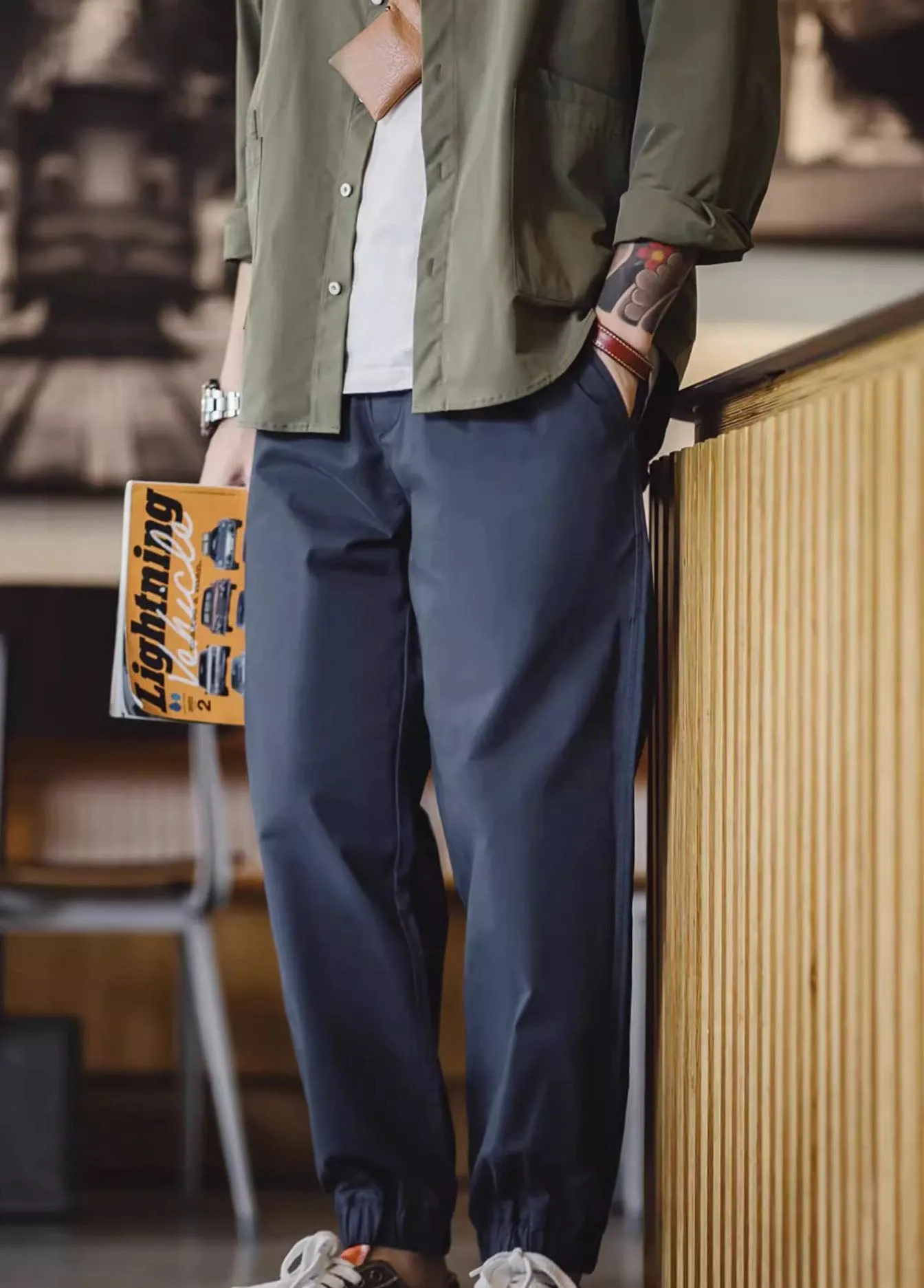 American Retro Easy Pants Casual Loose Men's Trousers