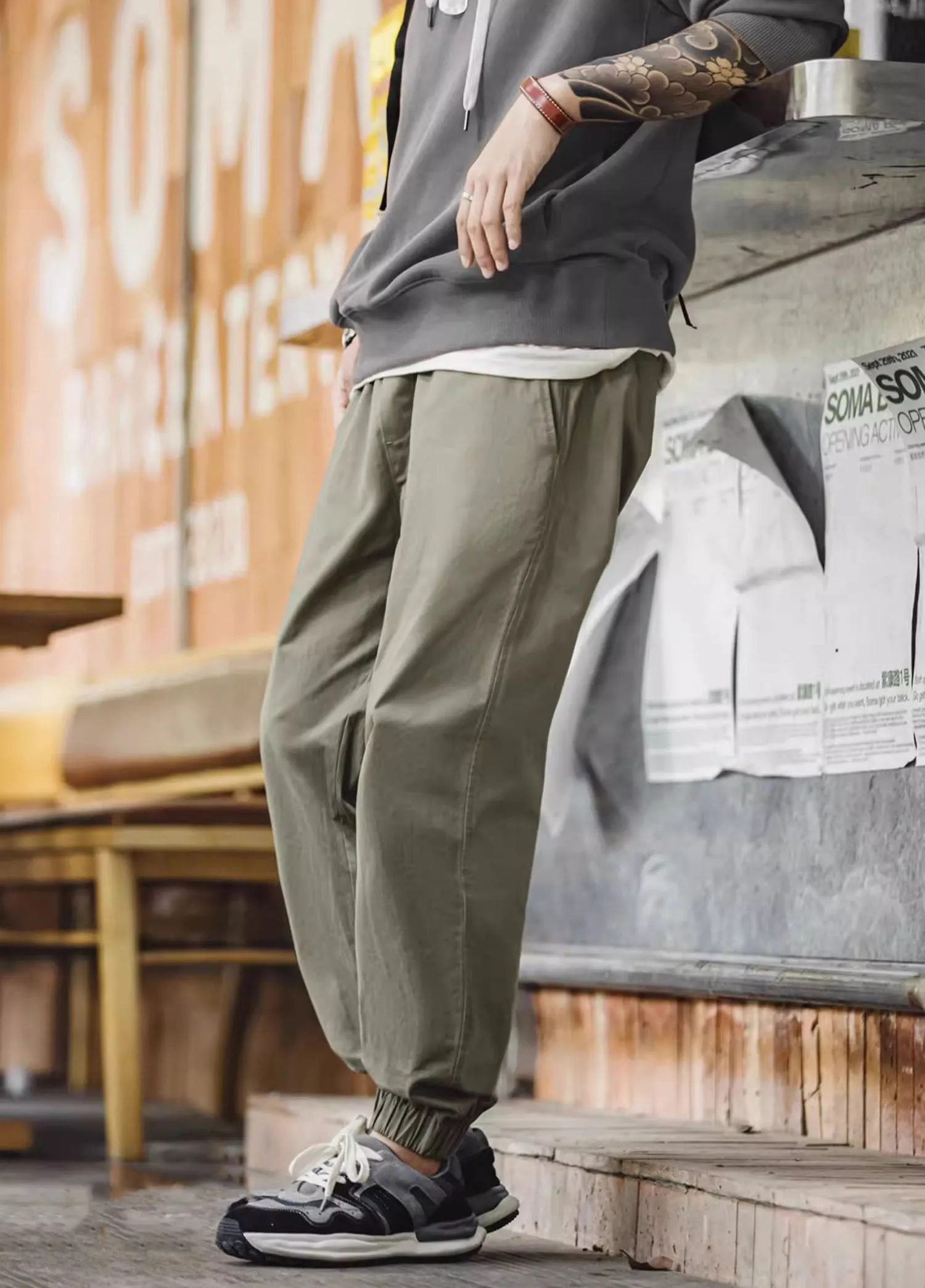 American Retro Easy Pants Casual Loose Men's Trousers