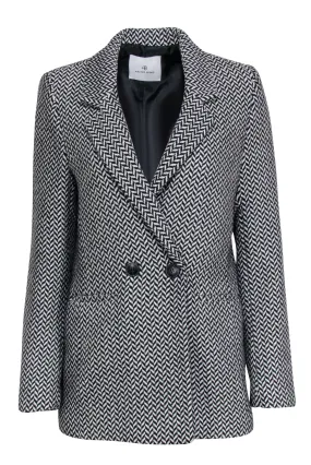 Anine Bing - Black & White Fishbone "Diana" Blazer Sz XS