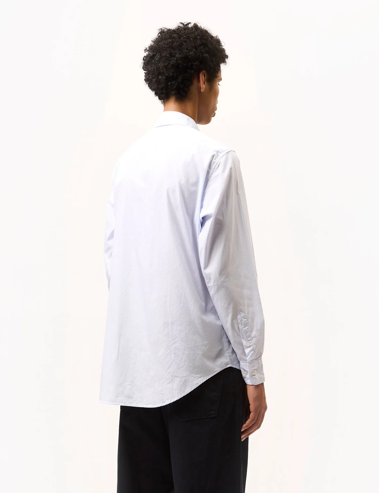 Aries Striped Poplin Shirt - Blue