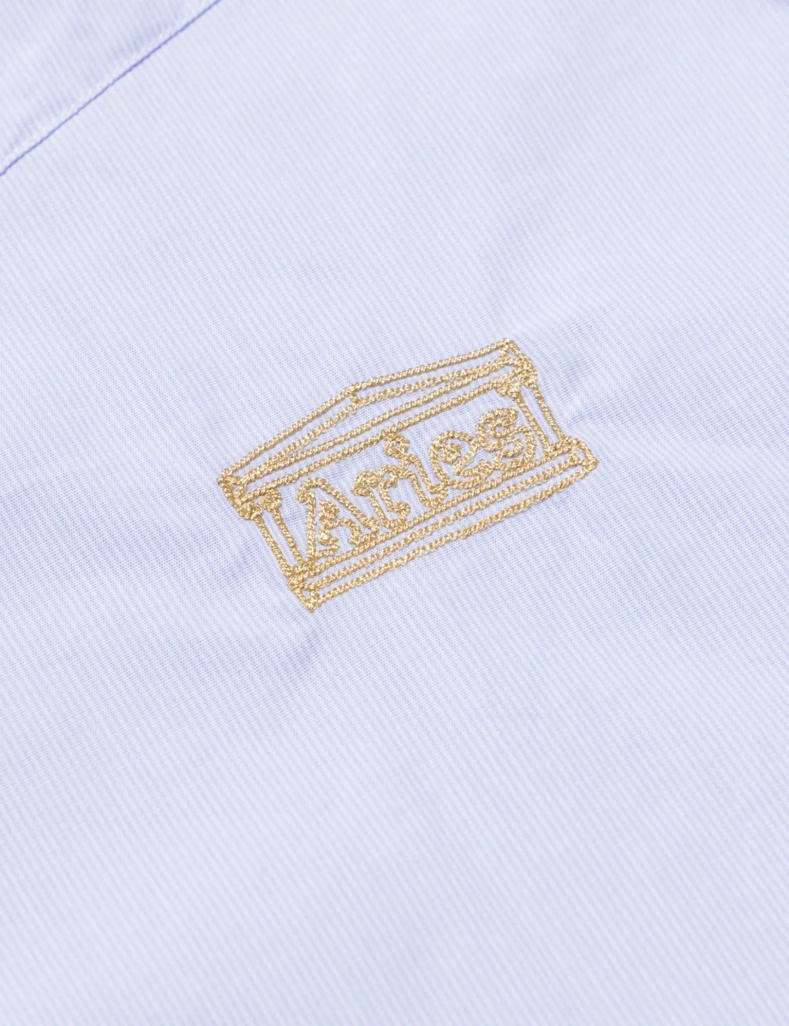 Aries Striped Poplin Shirt - Blue