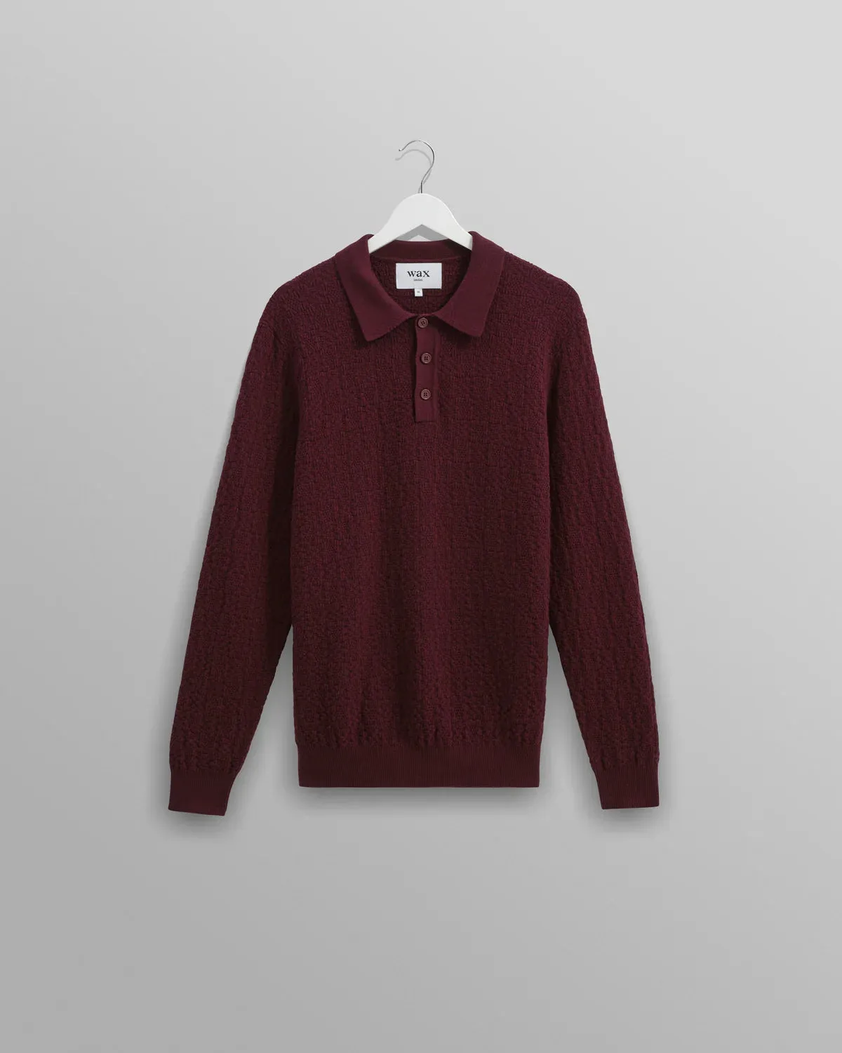 Bordeaux Checker Stitch Oban Polo