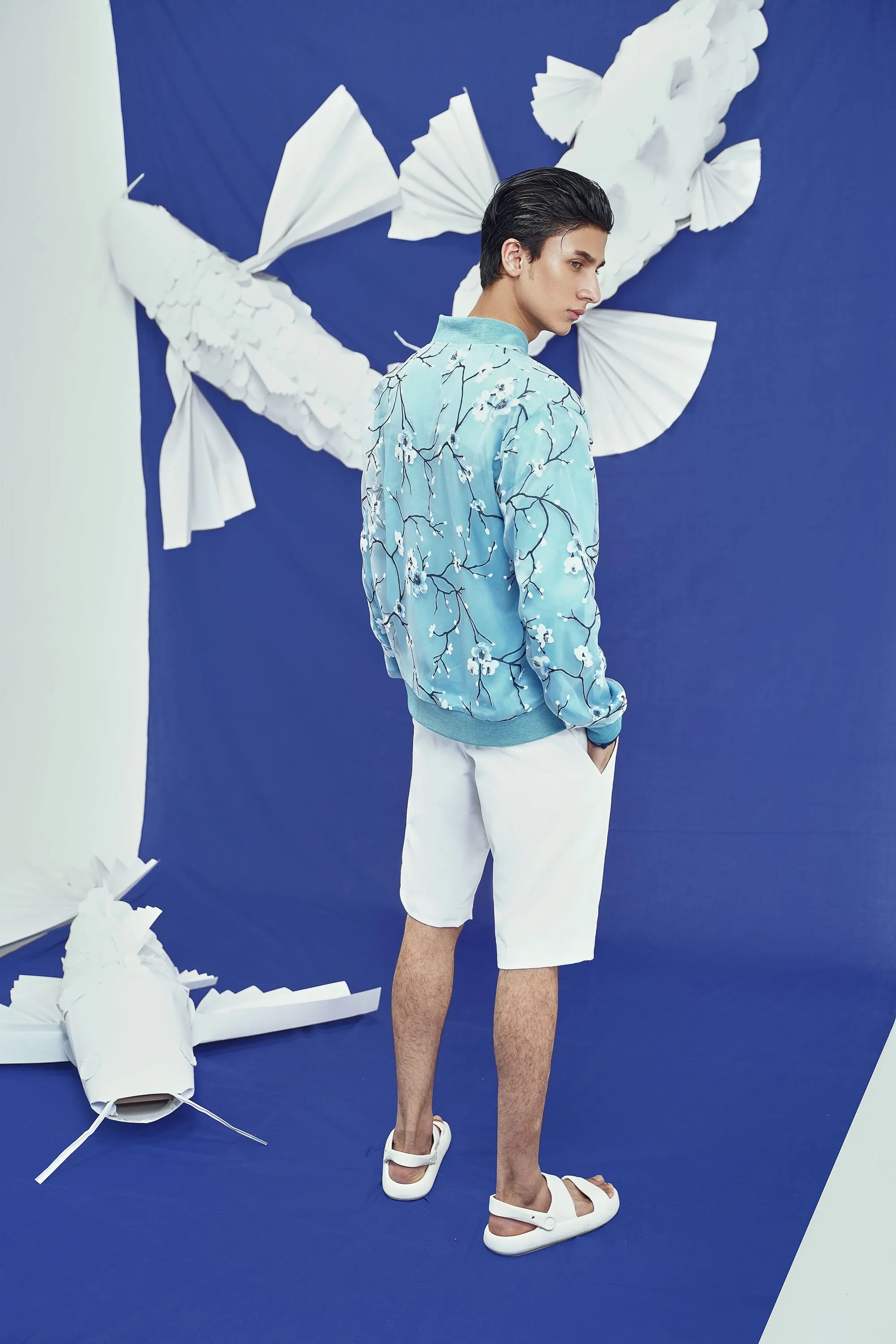 Cherry Blossom Layered Summer Jacket