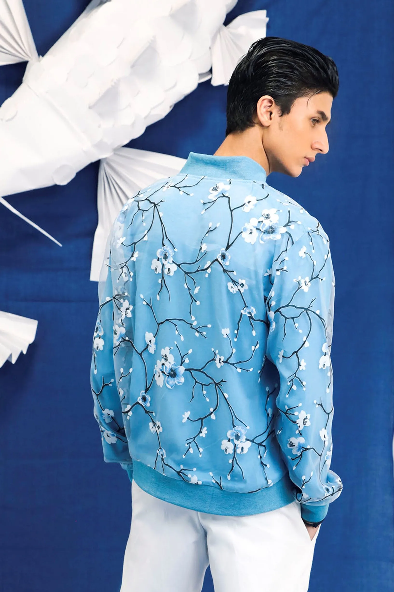 Cherry Blossom Layered Summer Jacket