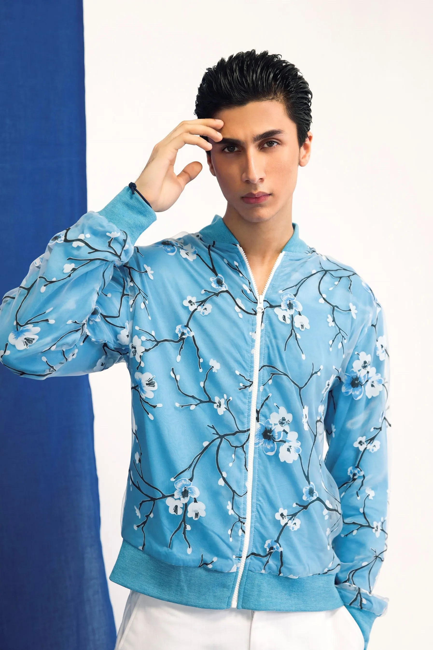 Cherry Blossom Layered Summer Jacket