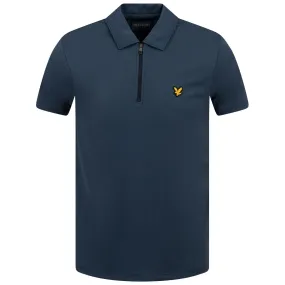 Chevron Zip Polo Dark Navy/Light Navy - SS23