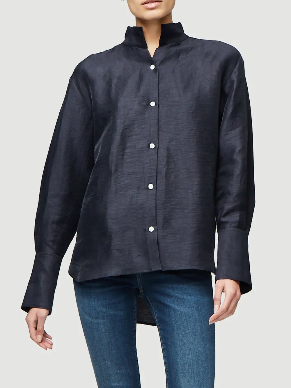 Clean Collared Shirt -- Navy