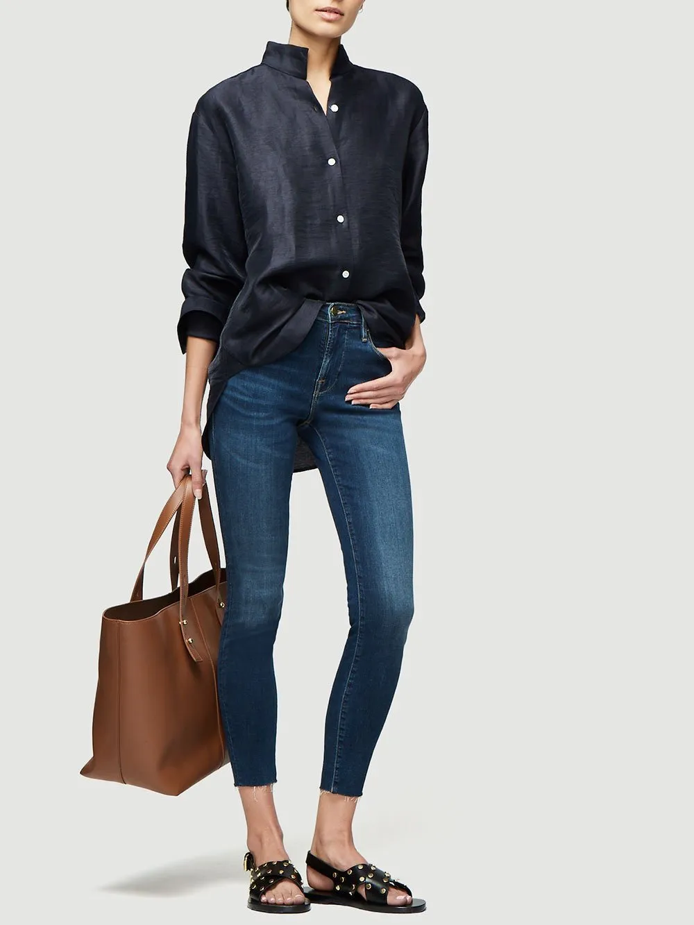 Clean Collared Shirt -- Navy