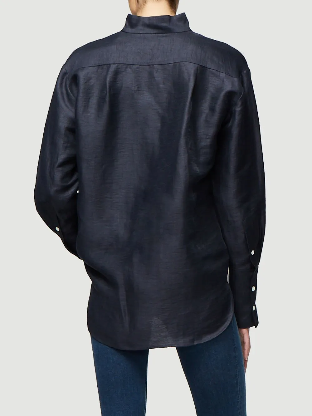 Clean Collared Shirt -- Navy