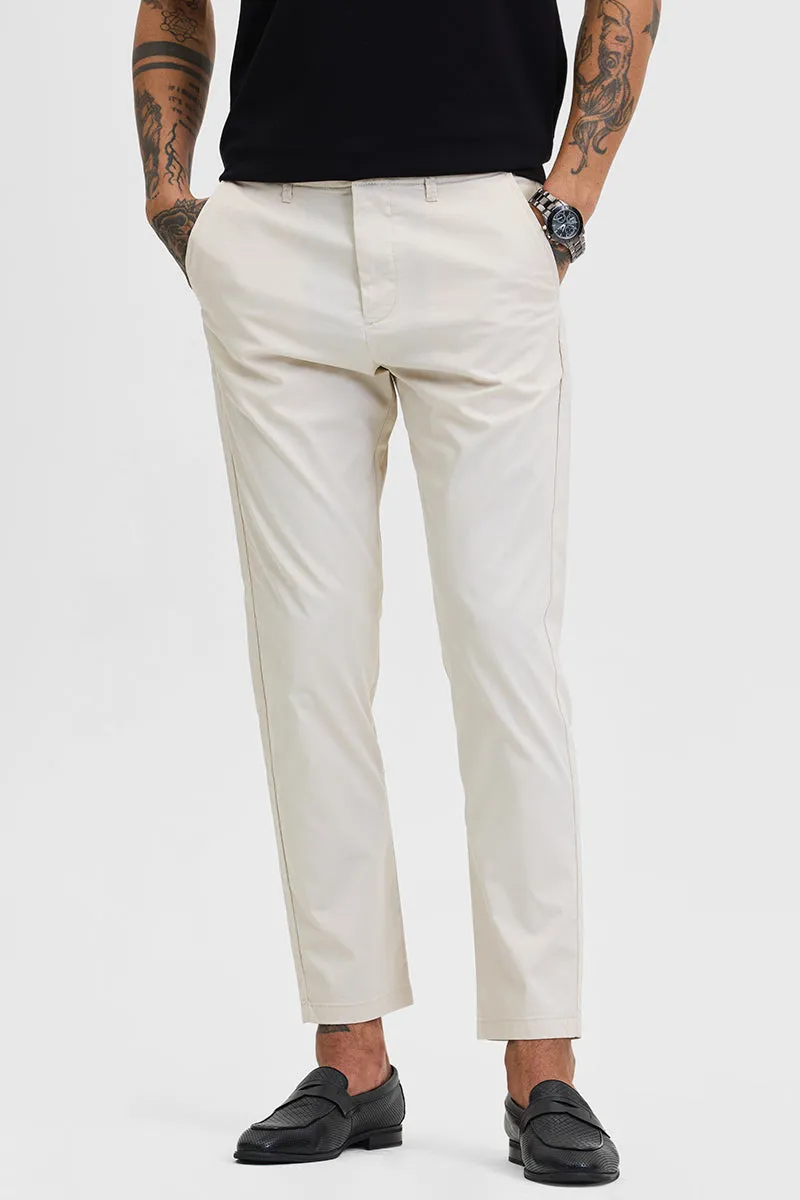 Cream Light Weight Trousers