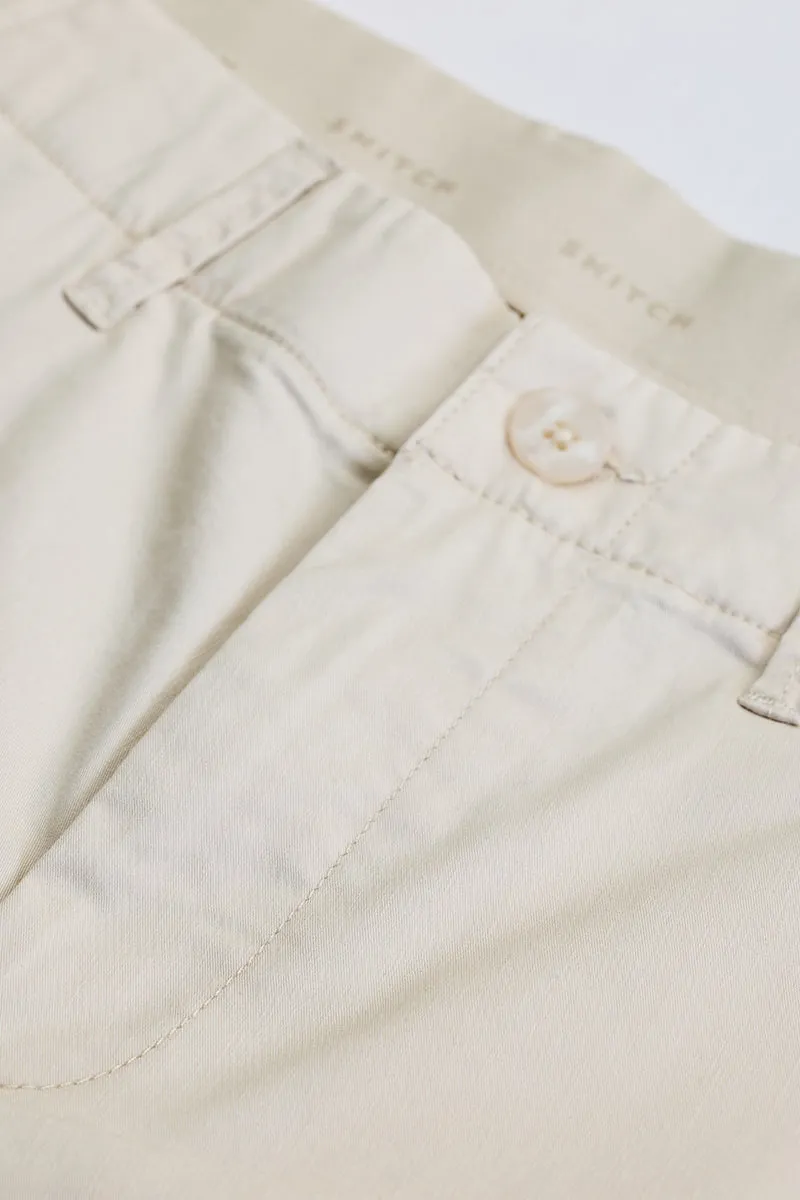 Cream Light Weight Trousers