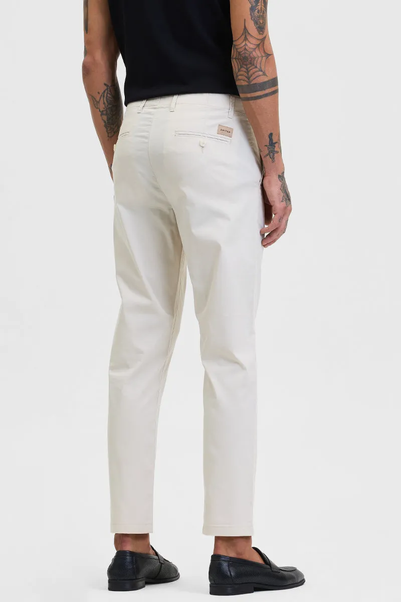 Cream Light Weight Trousers