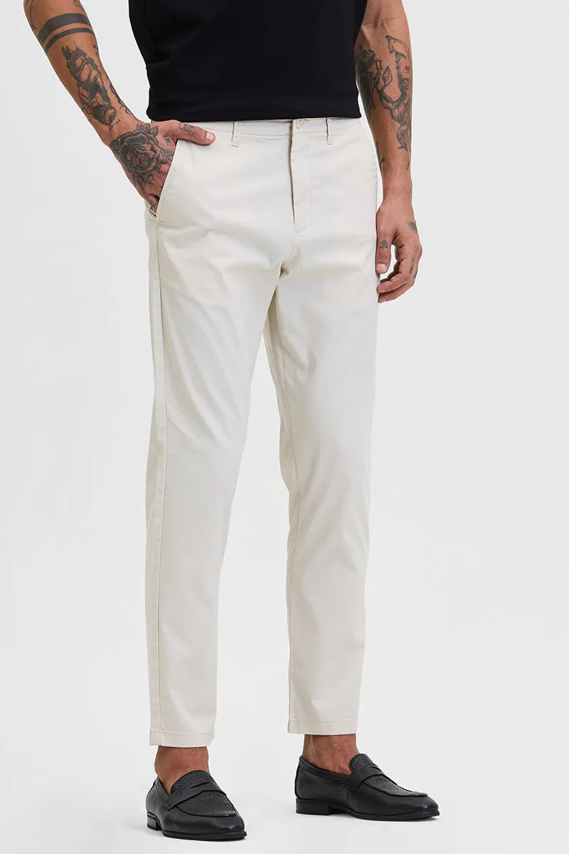 Cream Light Weight Trousers
