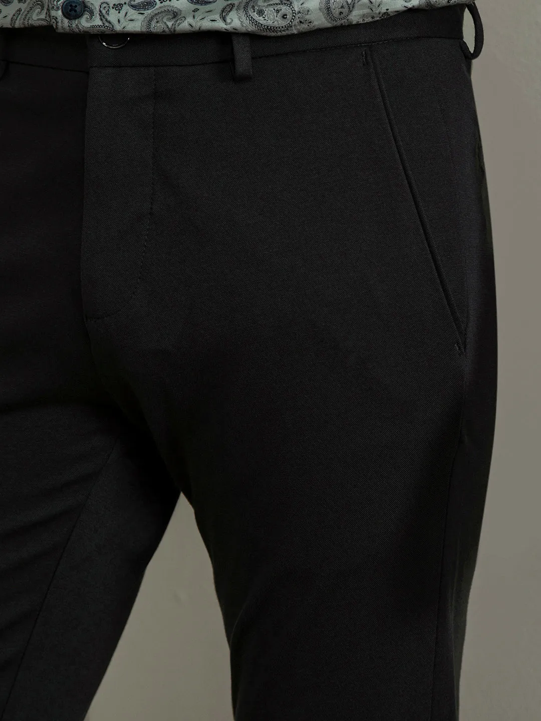 Dark Grey Bi-Stretch Trousers