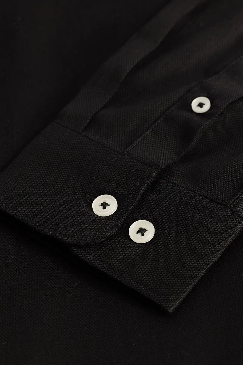 Easy Iron Black Slim Fit Shirt
