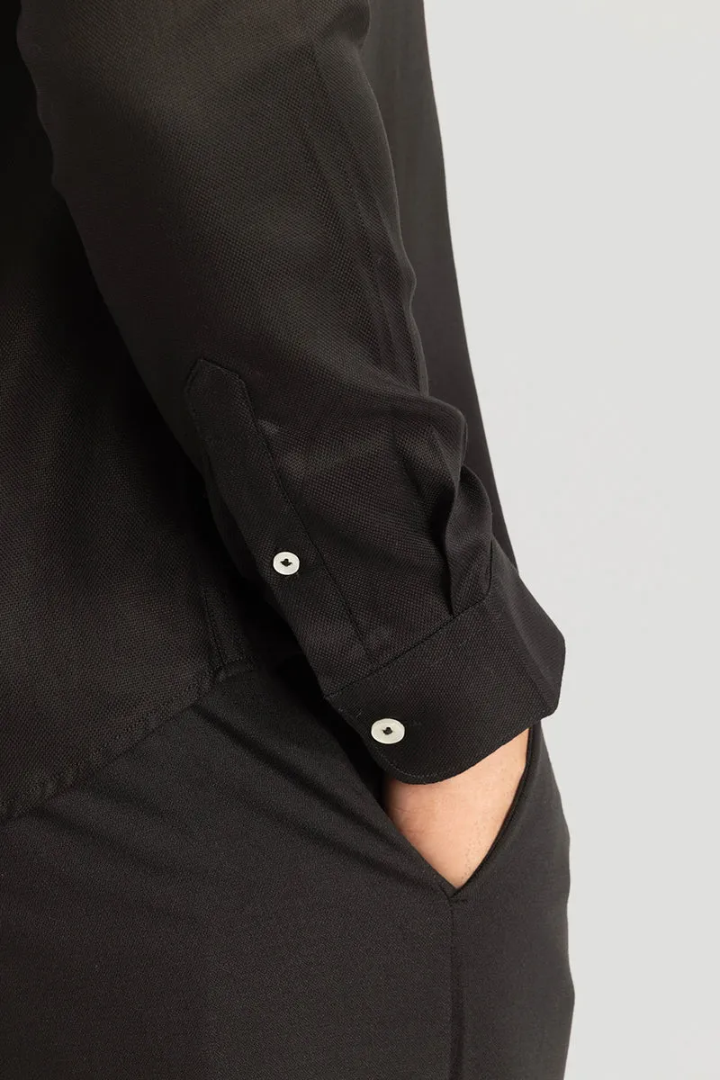 Easy Iron Black Slim Fit Shirt