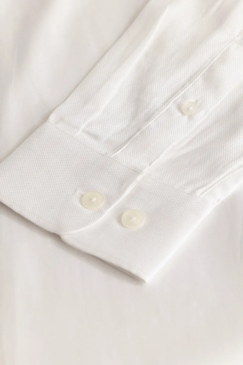 Easy Iron White Slim Fit Shirt