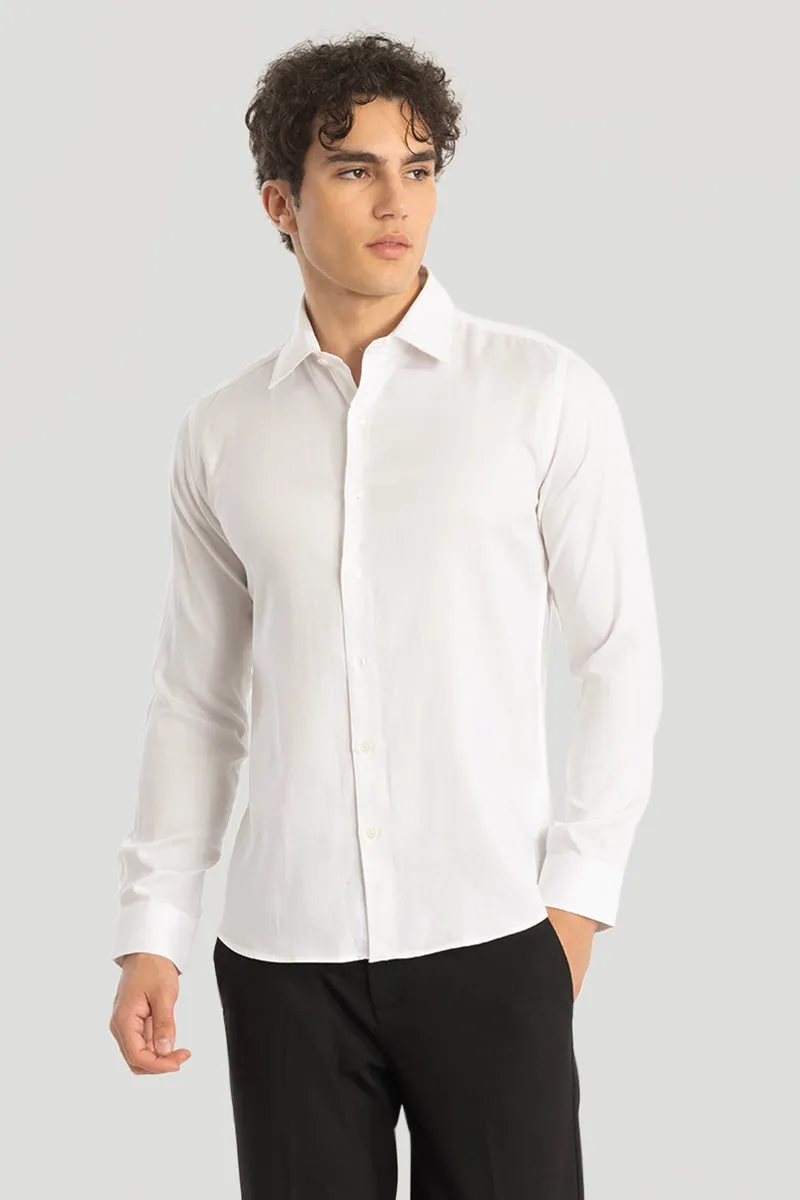 Easy Iron White Slim Fit Shirt