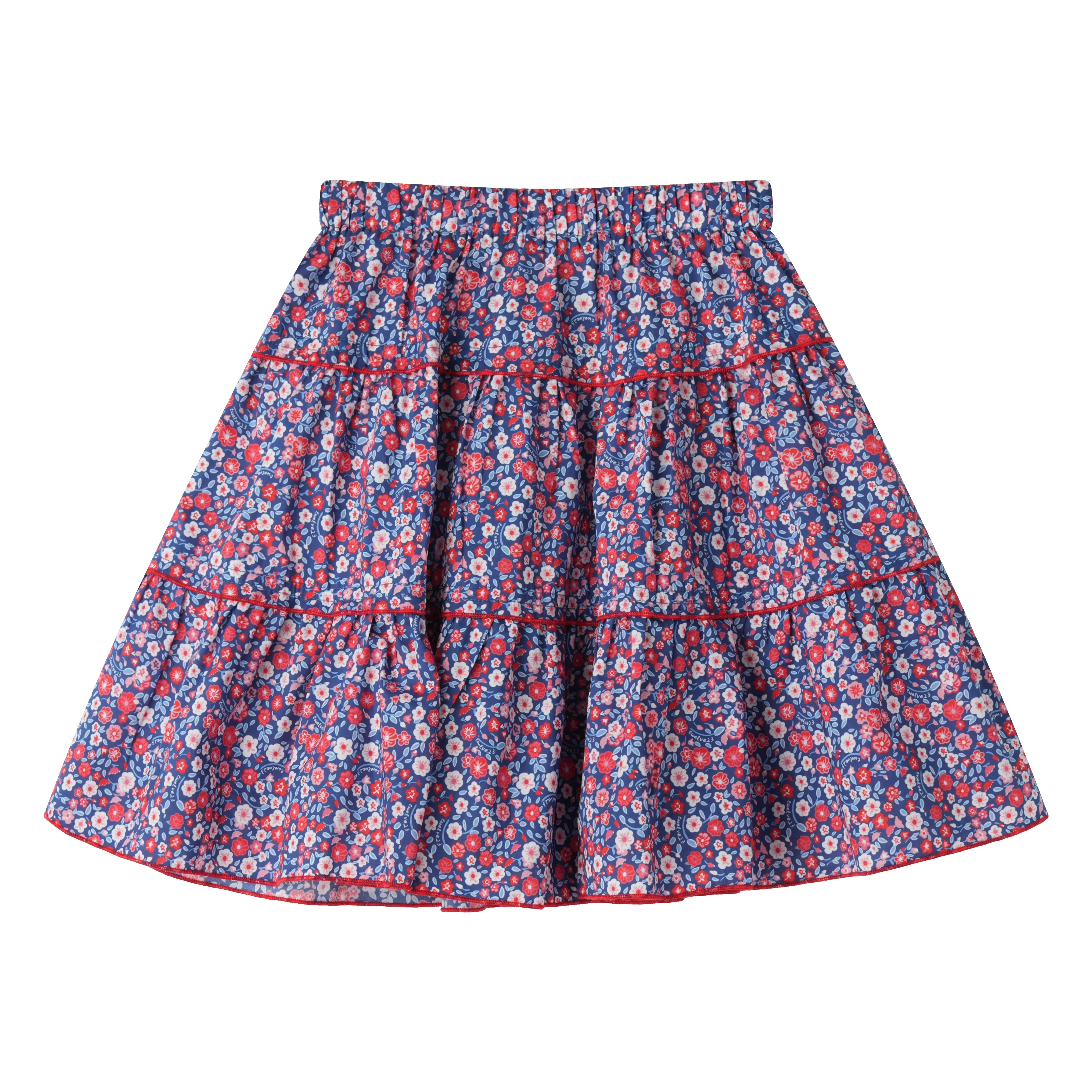 floral tiered skirt - liberty floral