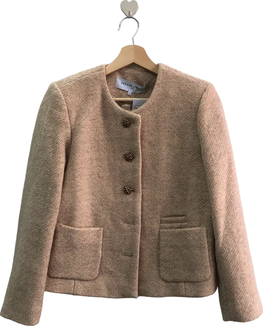 Gerard Darel Beige Wool Blazer Jacket EU 38