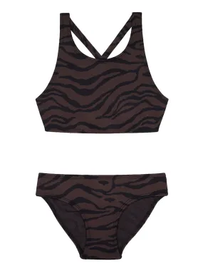 GIRLS' BENIRRAS TOP & BIARRITZ BOTTOMS Bikini Set | Tiger