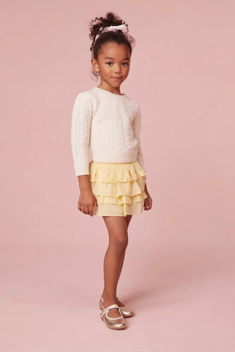 Girls Yellow Billie Skirt