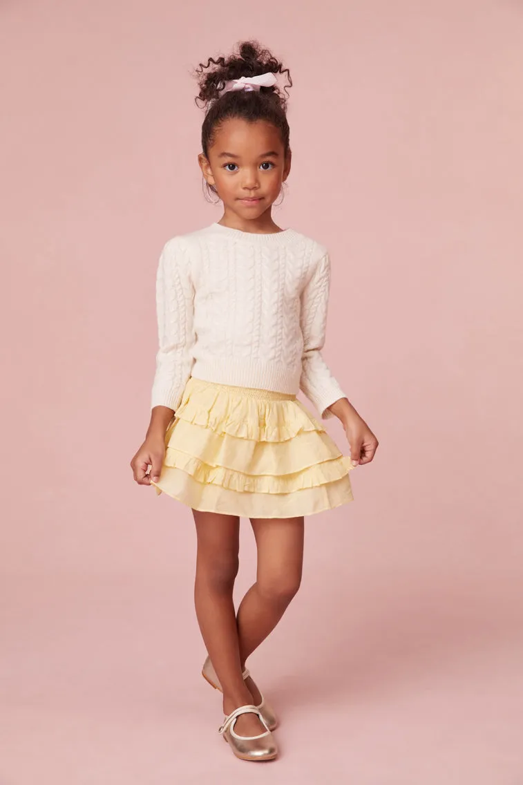 Girls Yellow Billie Skirt