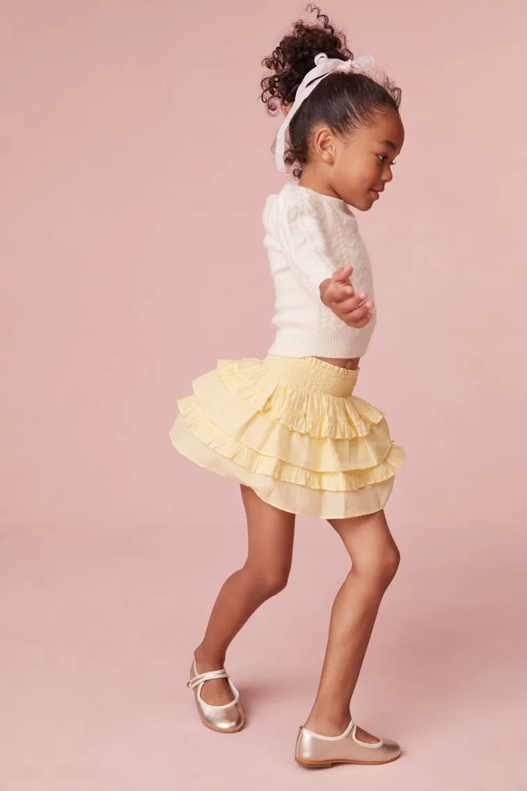 Girls Yellow Billie Skirt