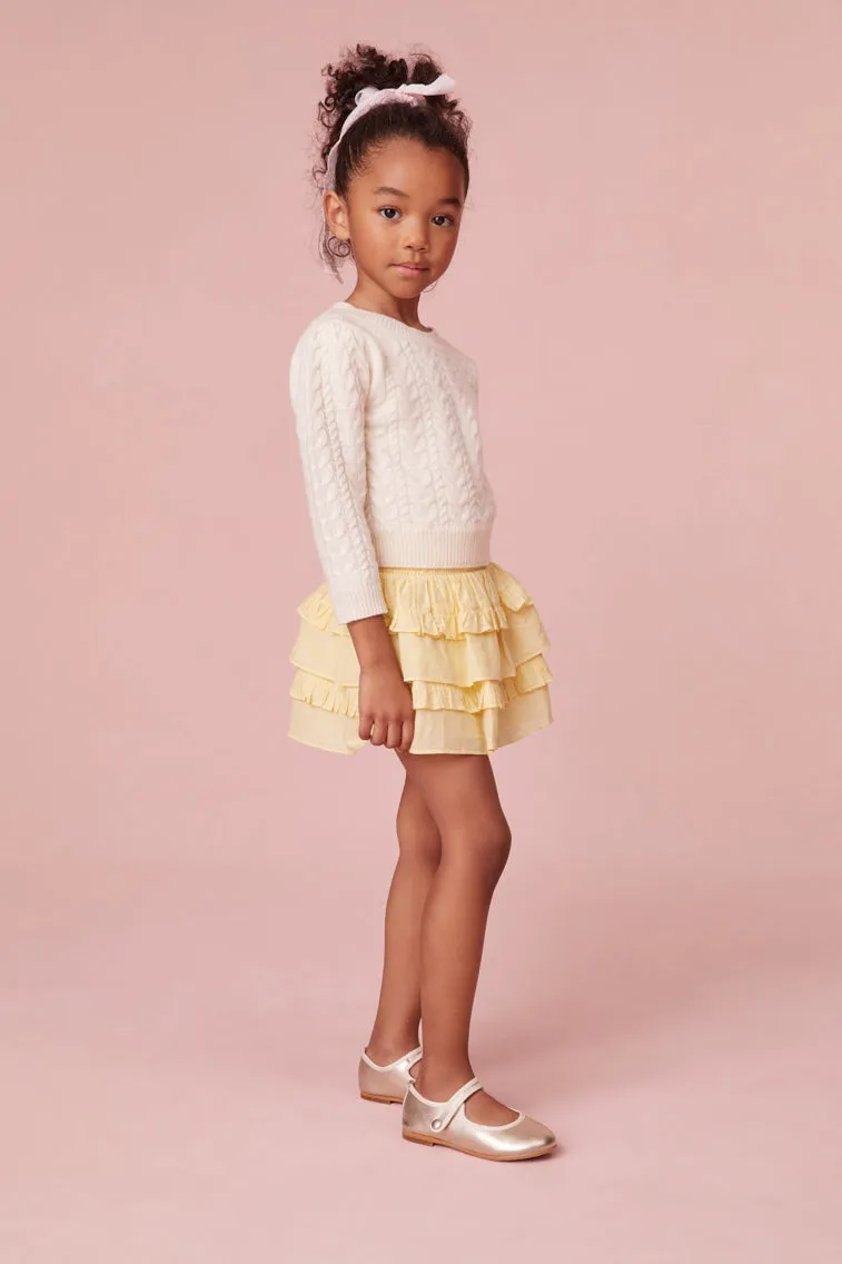 Girls Yellow Billie Skirt
