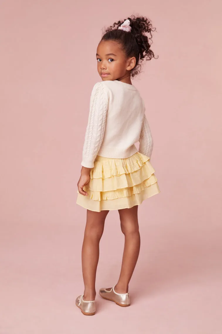Girls Yellow Billie Skirt