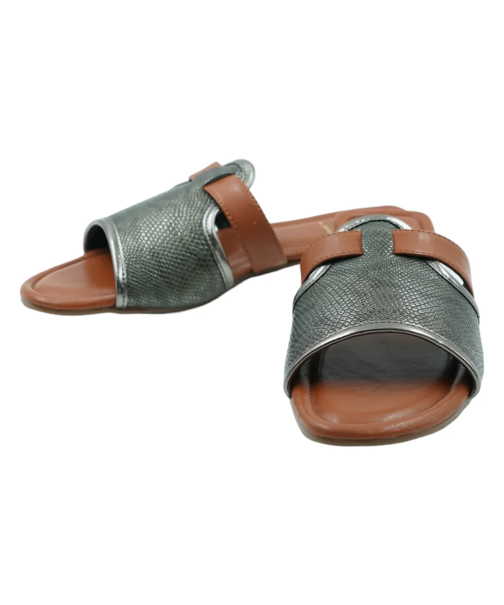 Gunmetal Meghan Flats