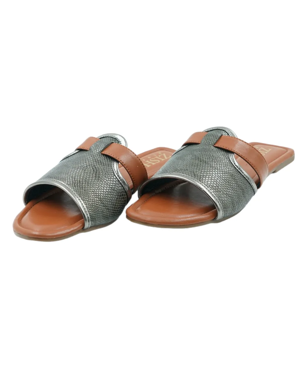 Gunmetal Meghan Flats