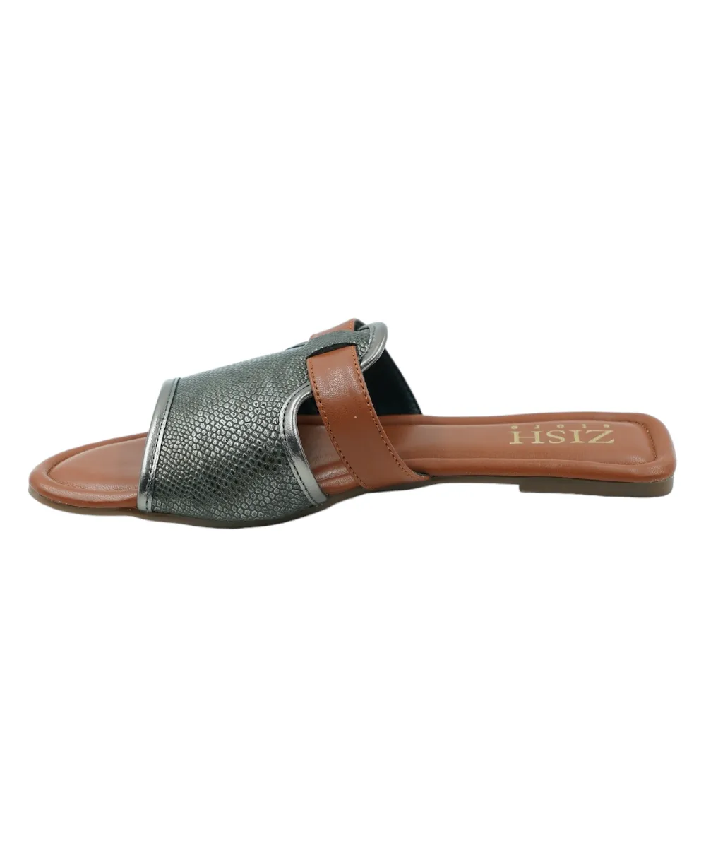 Gunmetal Meghan Flats