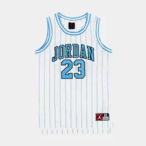 JDN 23 AOP Grade School Jersey (White/Blue)