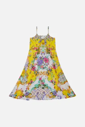 KIDS TIE FRONT MAXI DRESS 12-14 CATERINA SPRITZ
