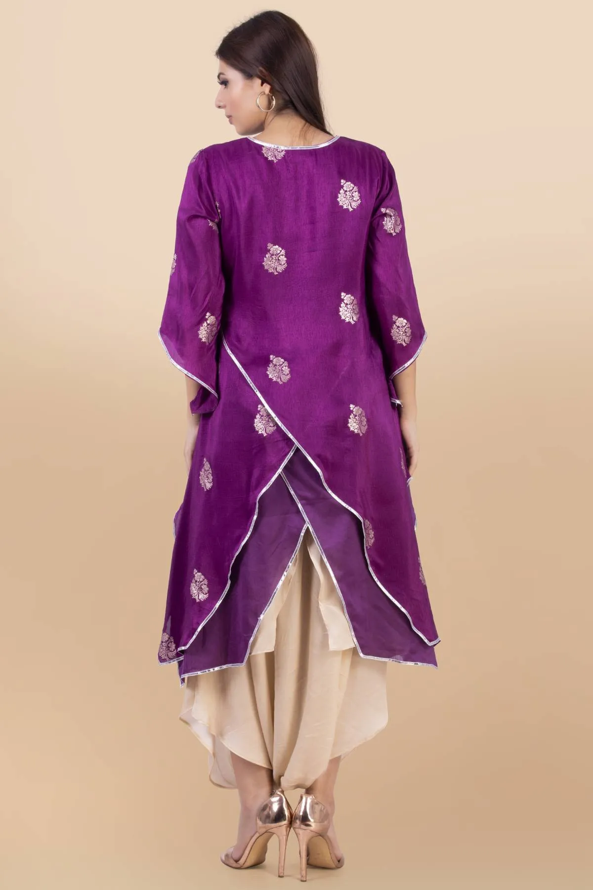 Layered Silk Jacket Set