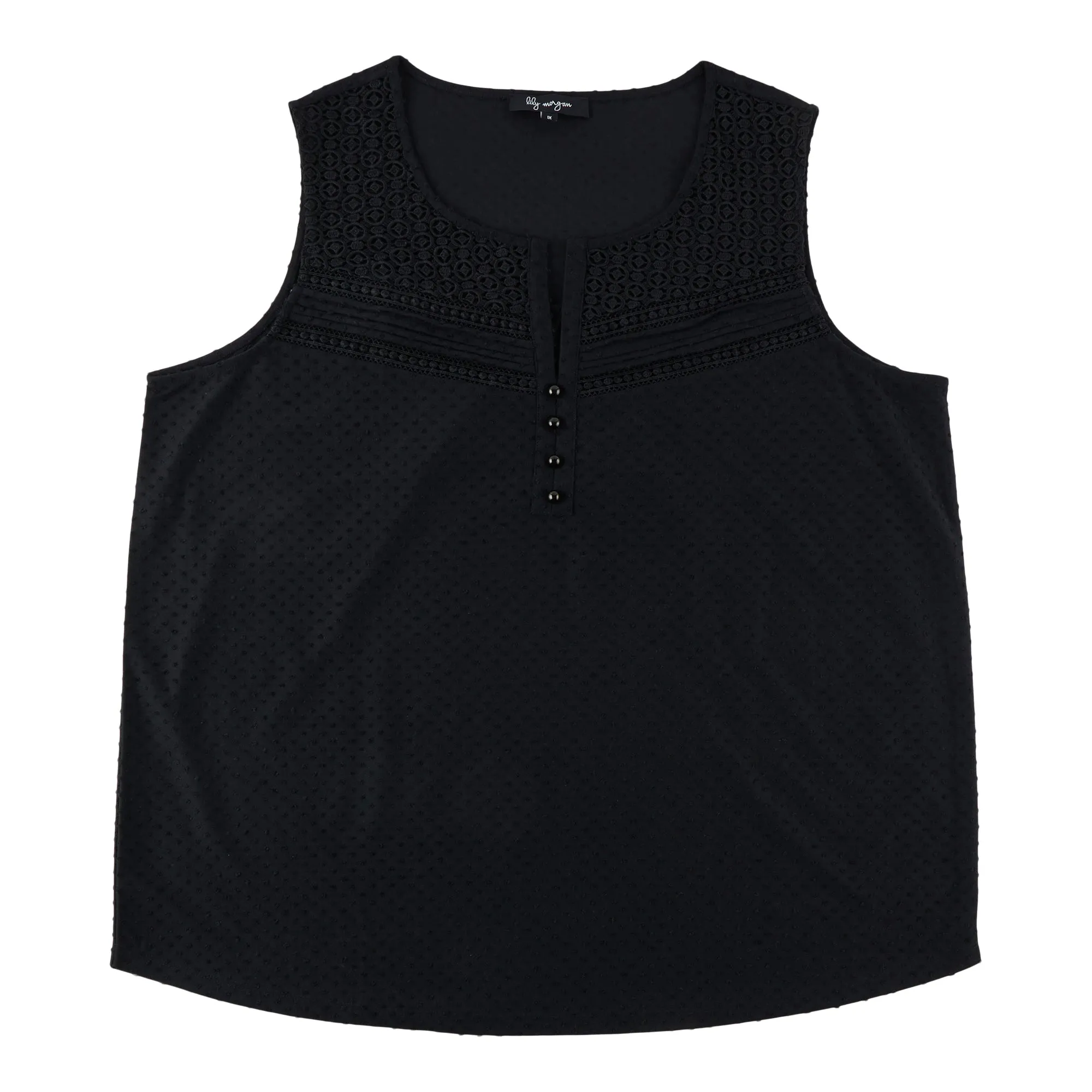 lily morgan Women's Plus Sleeveless Top