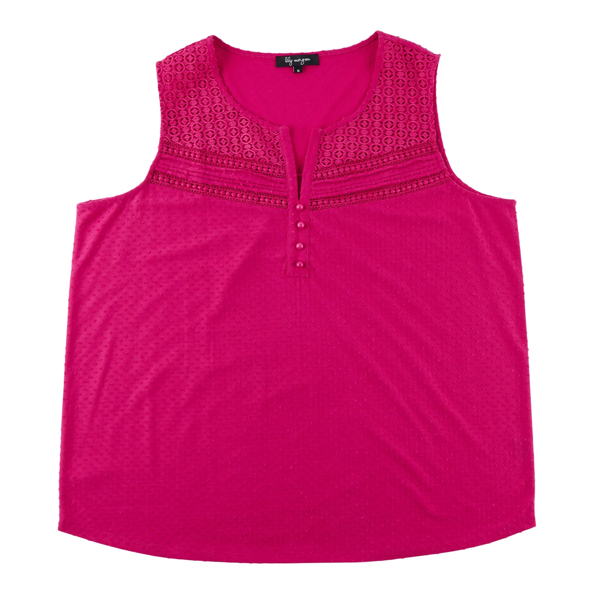 lily morgan Women's Plus Sleeveless Top