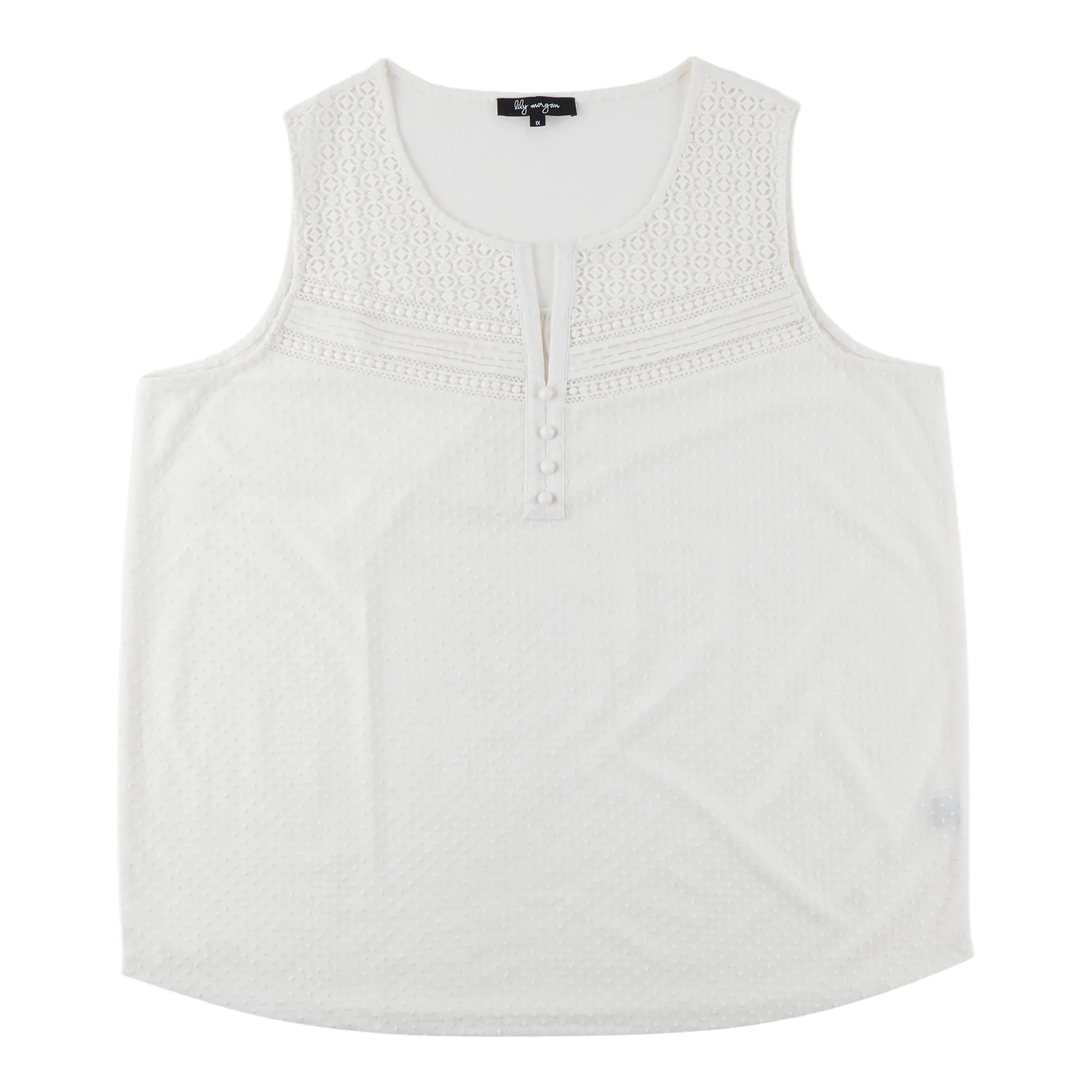 lily morgan Women's Plus Sleeveless Top