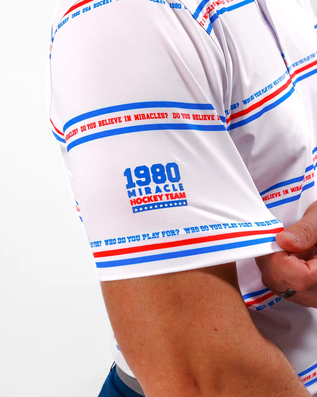 Linesman Men's Polo - 1980 Miracle Hockey Team Collection