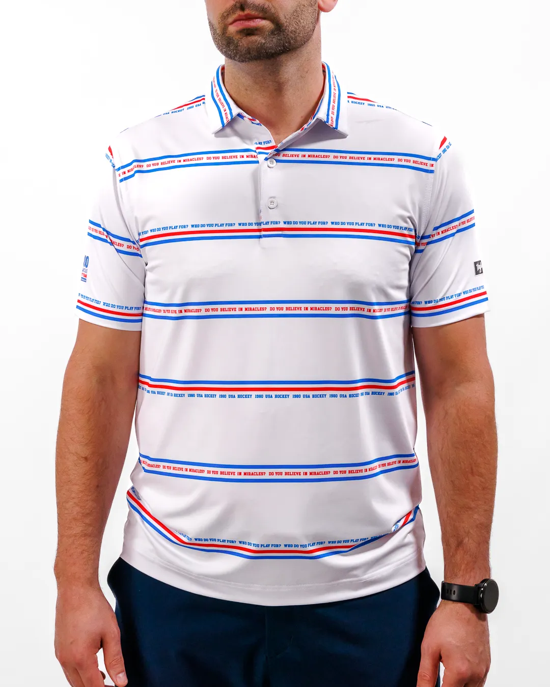 Linesman Men's Polo - 1980 Miracle Hockey Team Collection
