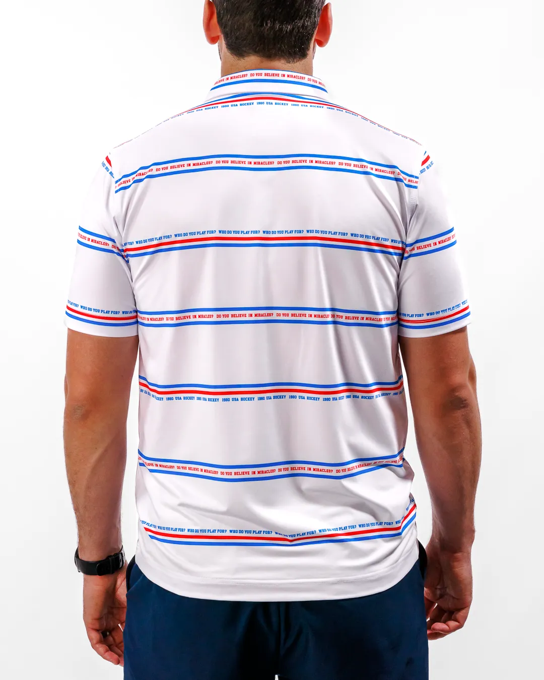 Linesman Men's Polo - 1980 Miracle Hockey Team Collection