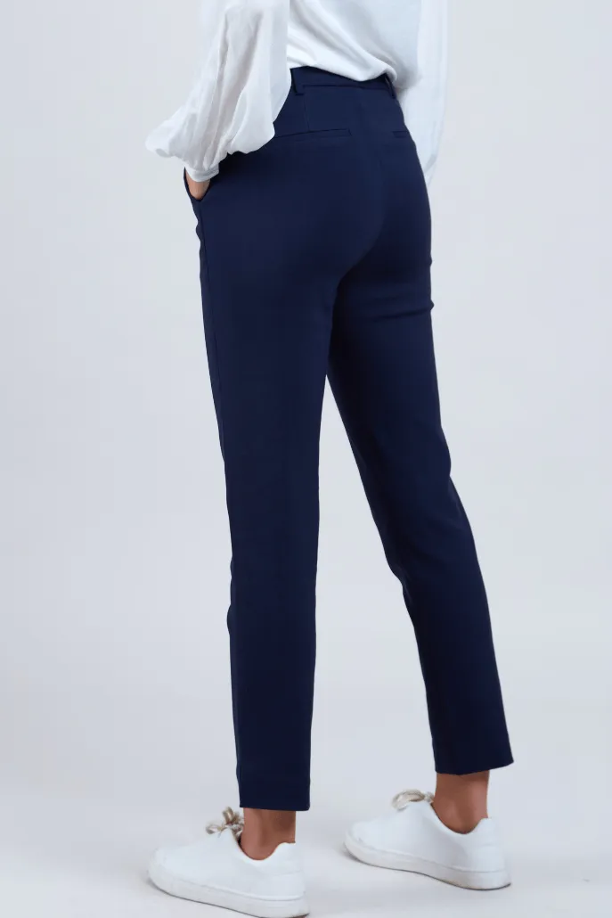 Louche Joele Slim Fit Trouser - Navy