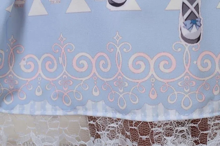 Milky Anime Print Skirt