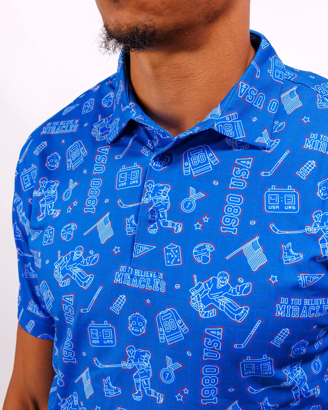 Miracles Men's Polo - 1980 Miracle Hockey Team Collection