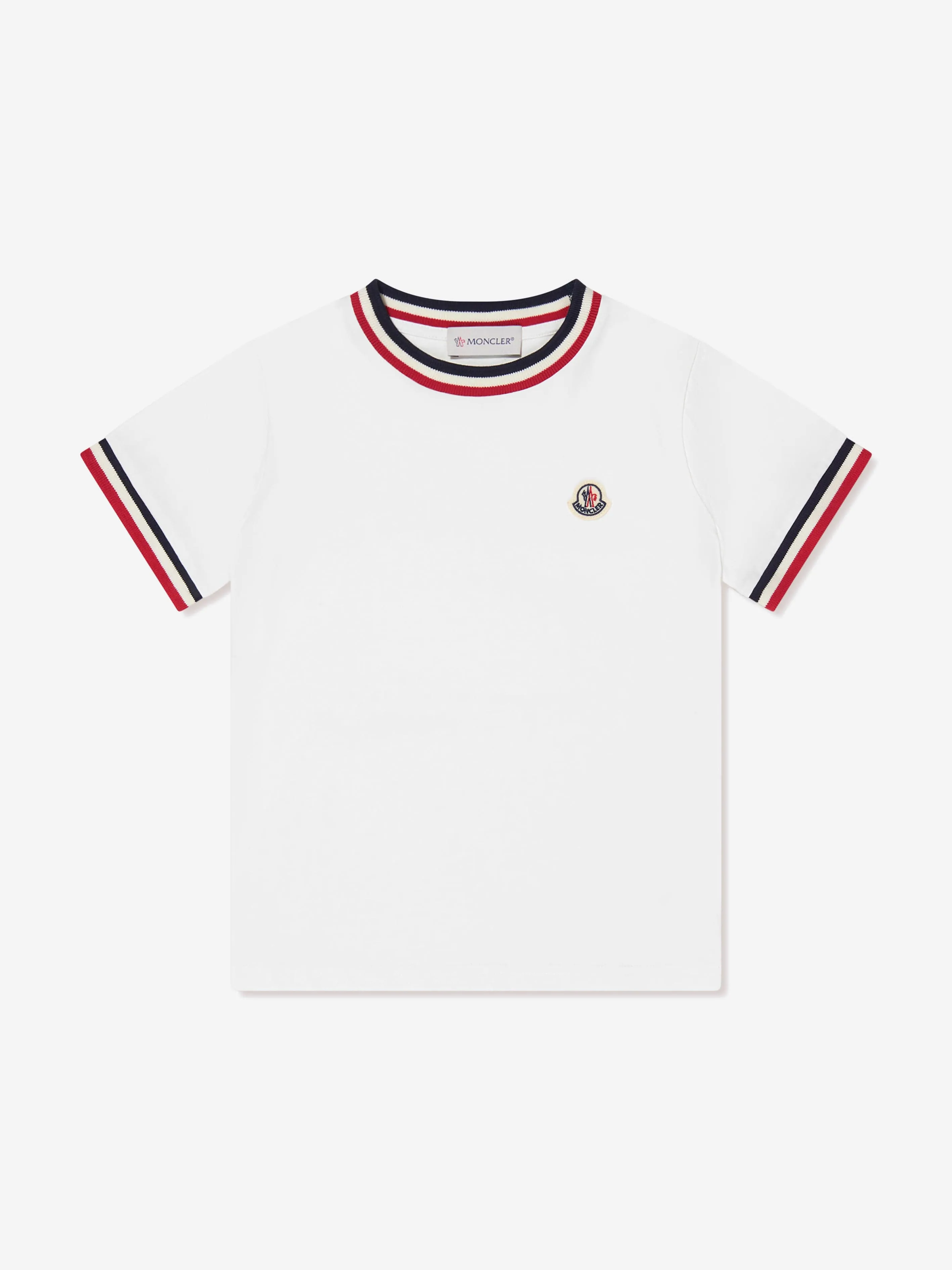 Moncler Enfant Boys Striped Detail Logo T-Shirt