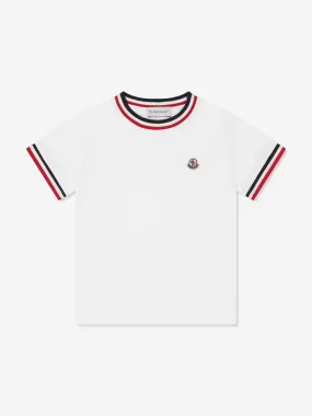 Moncler Enfant Boys Striped Detail Logo T-Shirt