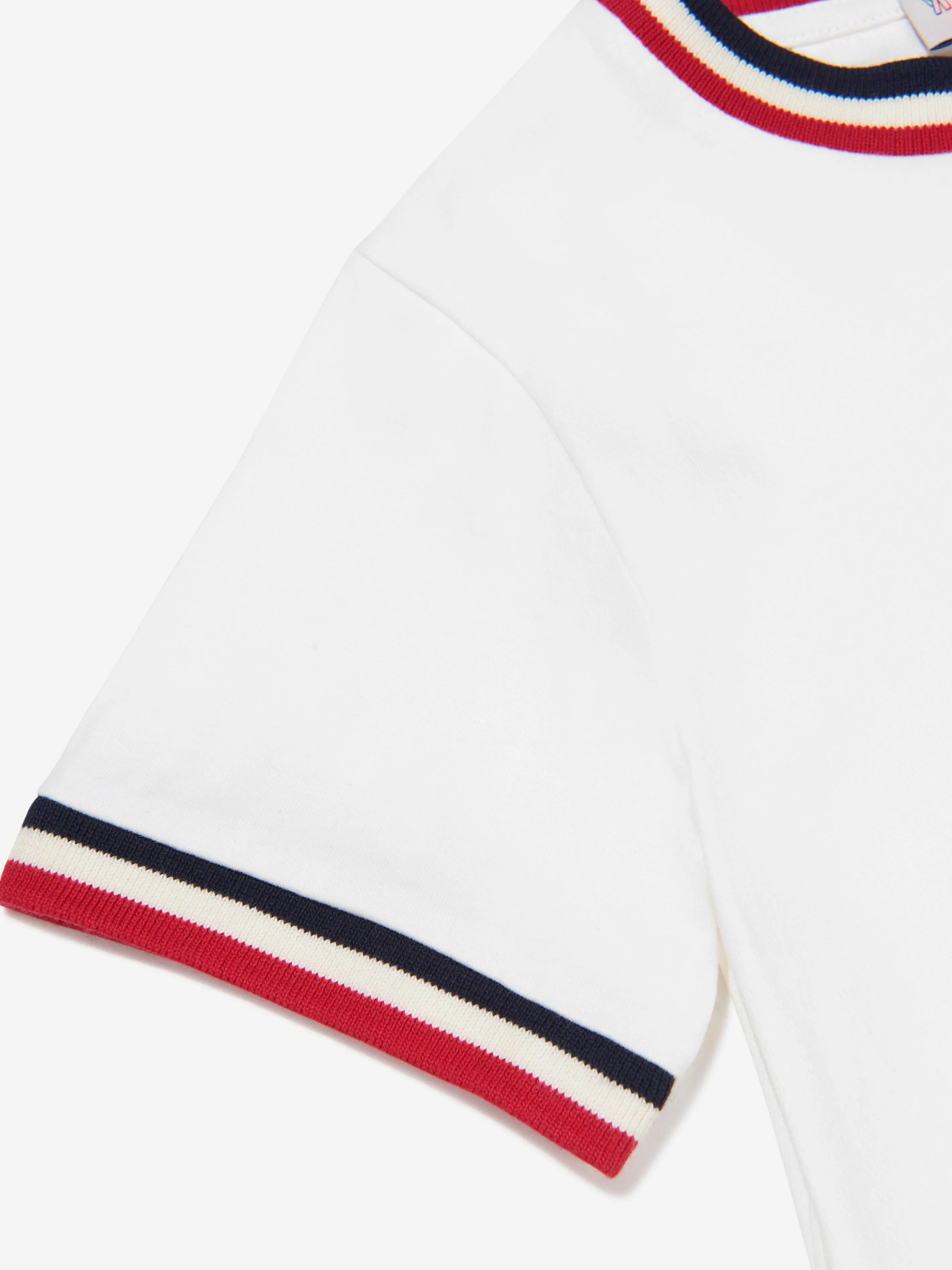 Moncler Enfant Boys Striped Detail Logo T-Shirt