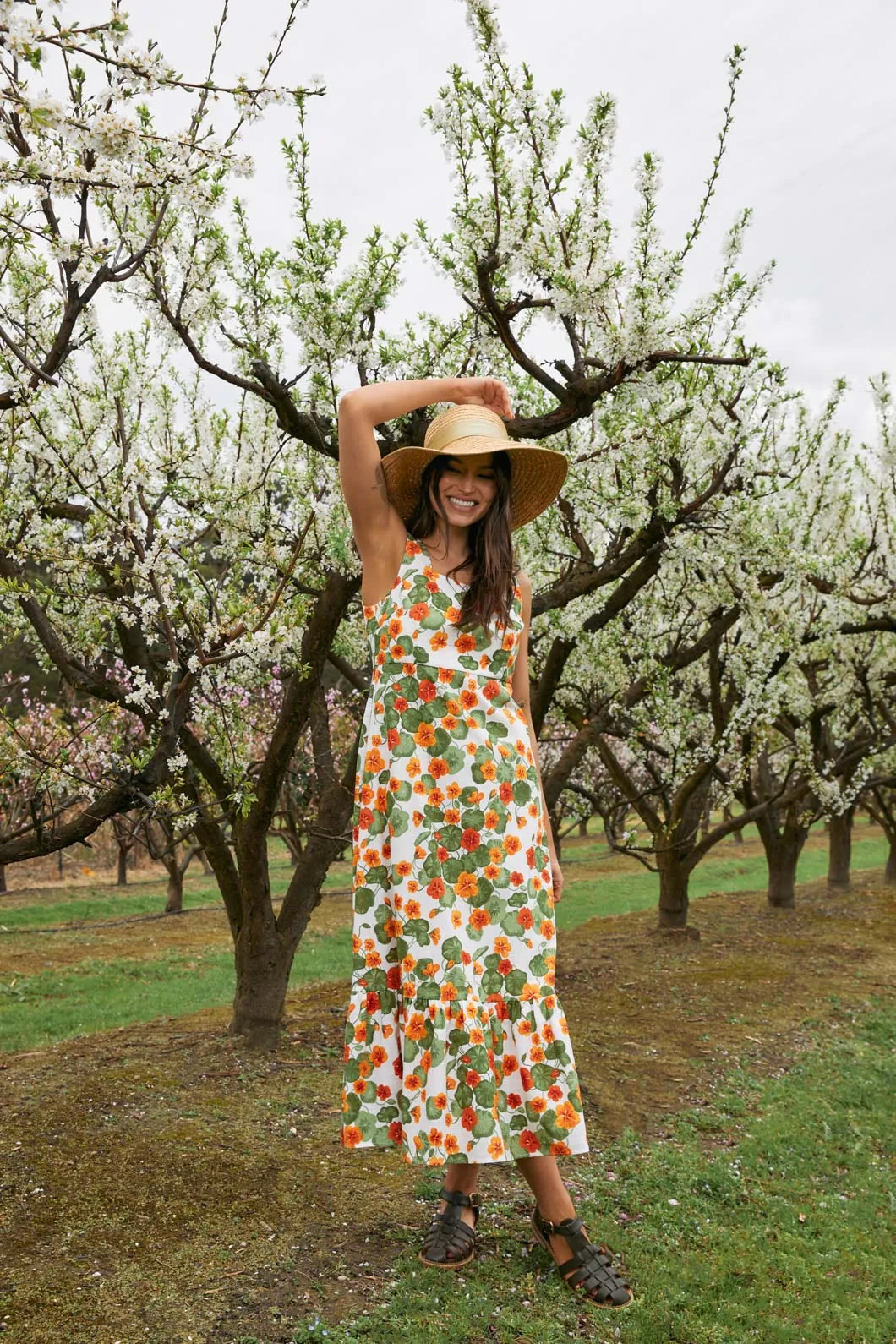 Nasturtium Midi Dress